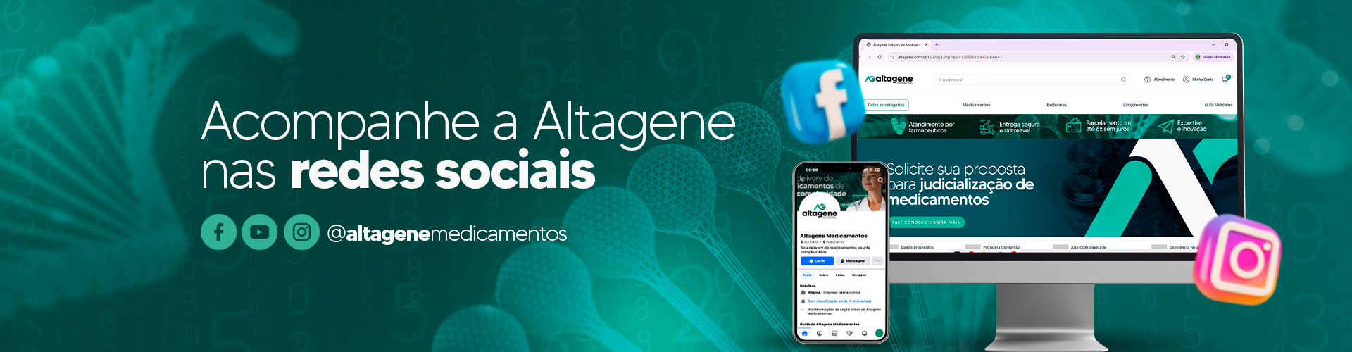 Acompanhe a Altagene nas Redes Sociais!