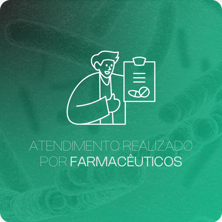 Atendimento realizado por farmac&ecirc;uticos. Entre em contato conosco!